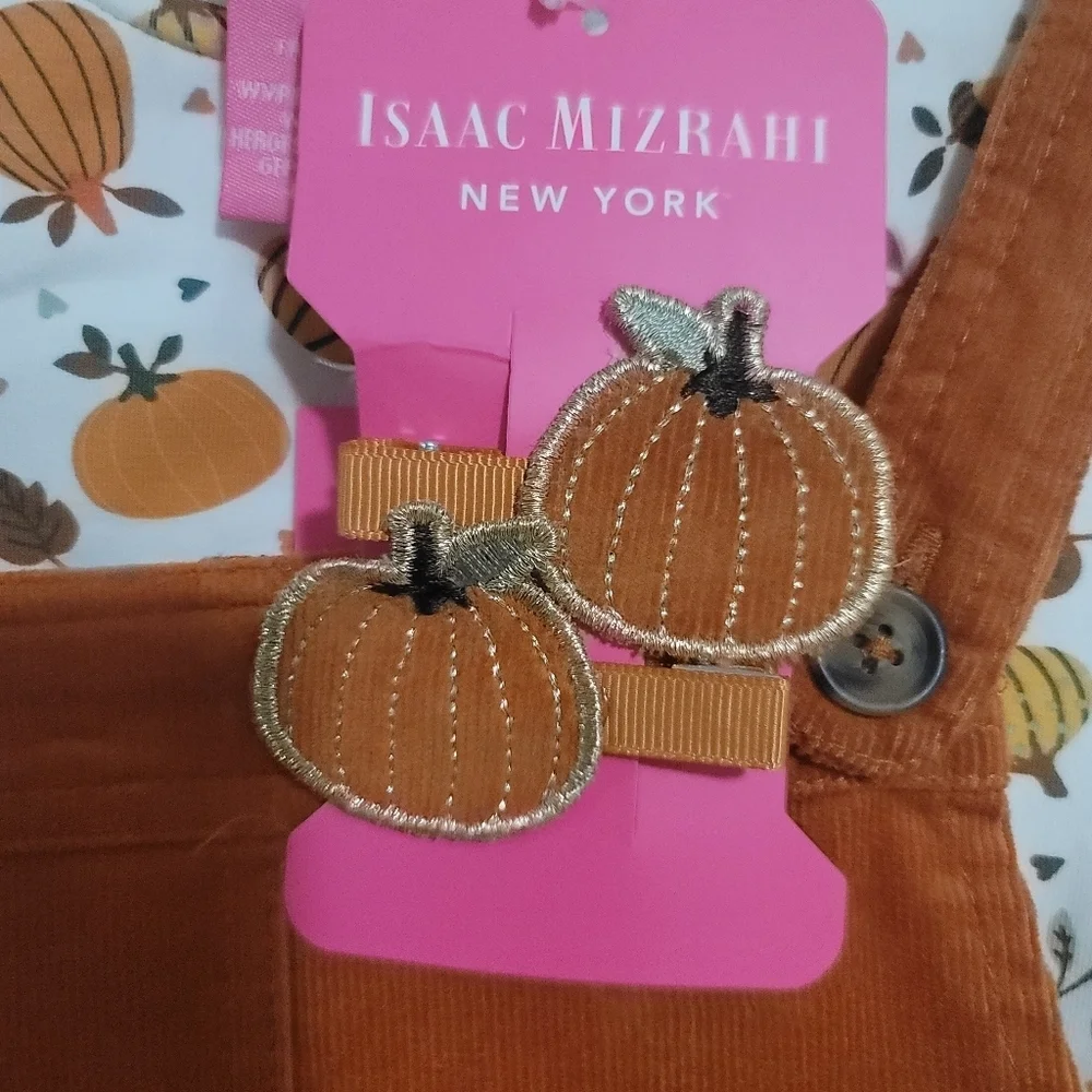 Isaac Mizrahi Pumpkin Print Baby Outfit - Picture 5 of 6